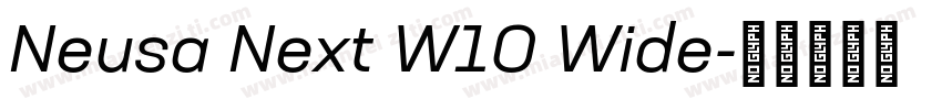 Neusa Next W10 Wide字体转换